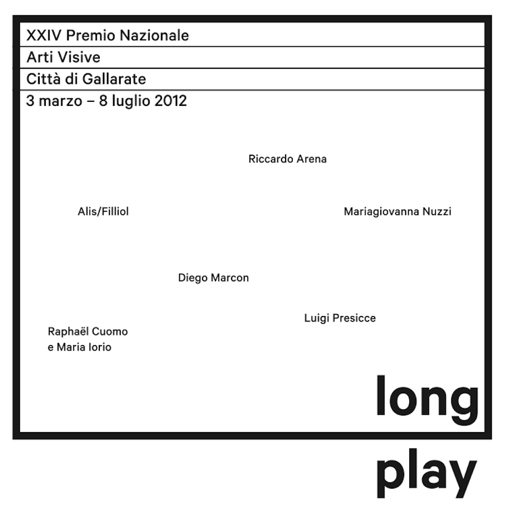 Premio Nazionale Arti Visive Città di Gallarate - Long Play